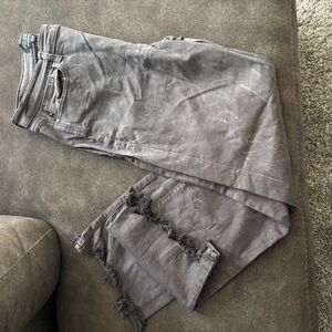 Judy Blue Gray Distressed Men Jeans